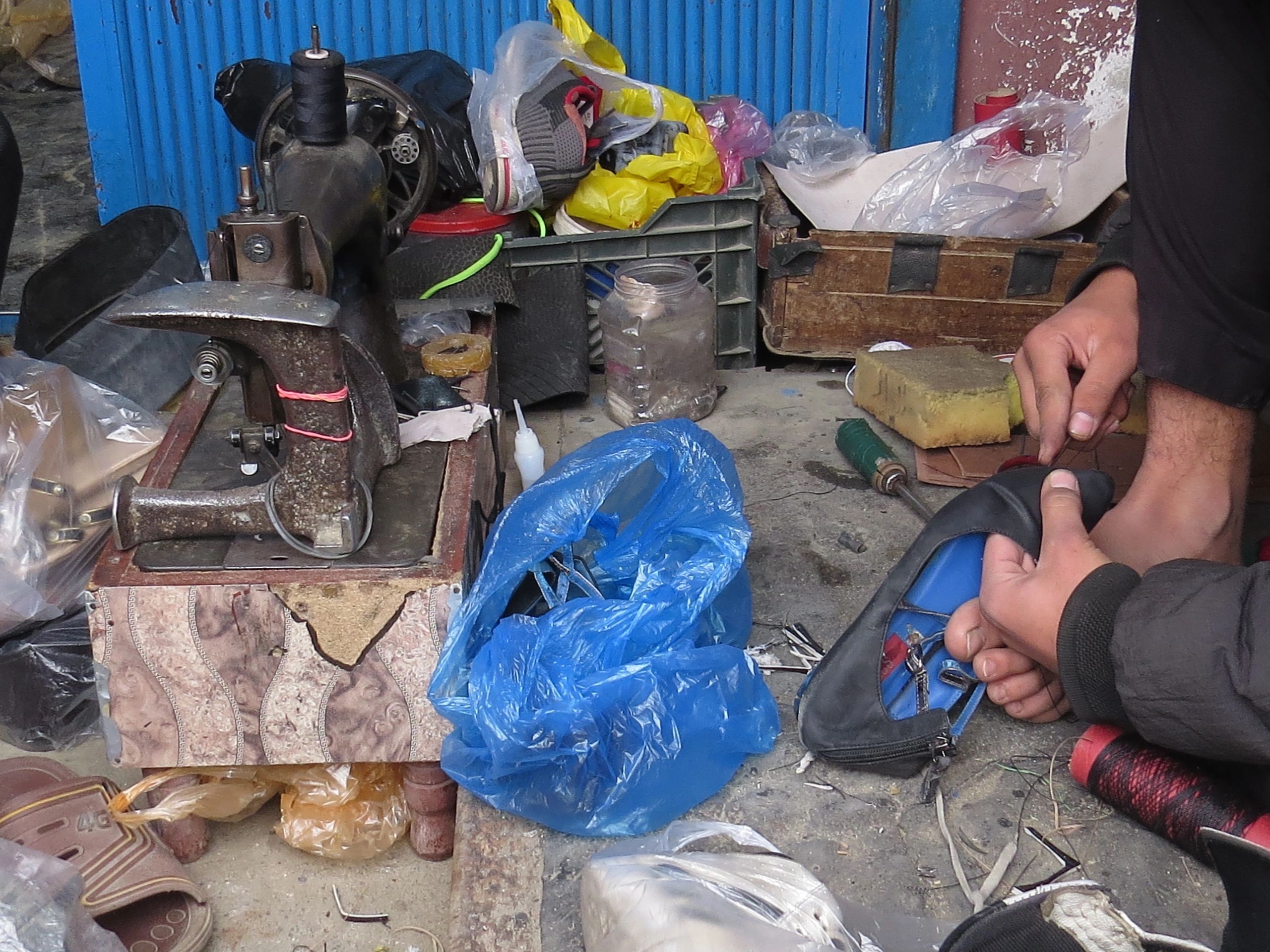 shoe repair at doorstep